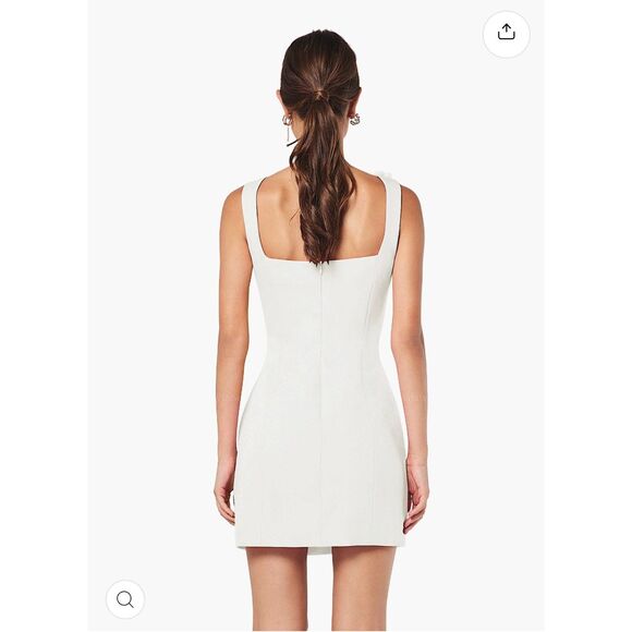 Elliatt trompe white 3D floral embellished mini dress bridal shower size M  NWT - Picture 3 of 5